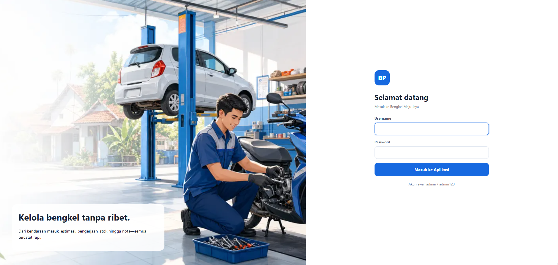 Sistem Informasi Bengkel Motor / Mobil